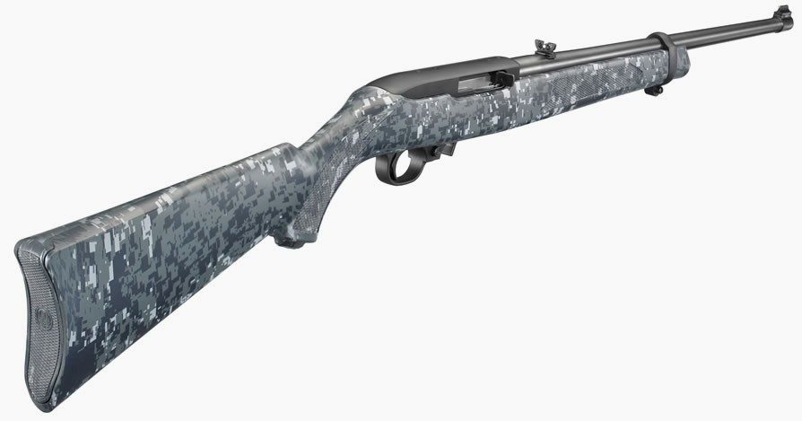 10/22 Exclusive 22 LR Autoloading Rifle with Navy Blue Digital Camo Stock