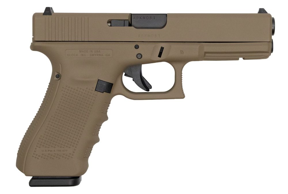 17 Gen4 9mm 17-Round Pistol with Cerakote FDE Finish (Made in USA)