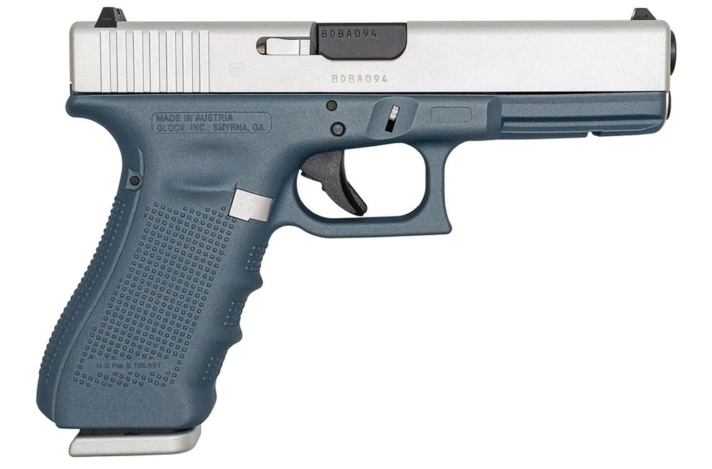 17 Gen4 9mm 17-Round Pistol with Cerakote Titanium Blue Finish