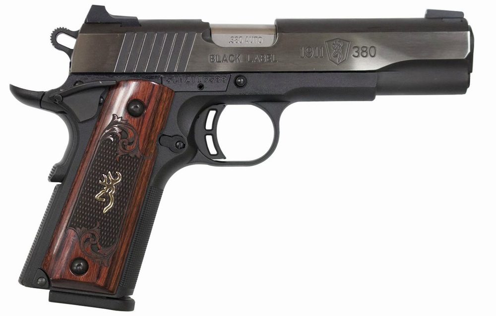 1911-380 Medallion Pro Full-Size 380 ACP with Checkered Rosewood Grips