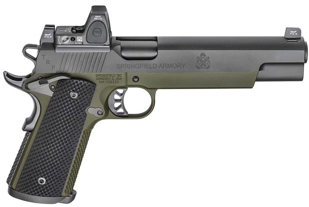1911 TRP 10mm Long Slide with Trijicon RMR Reflex Sight and Range Bag
