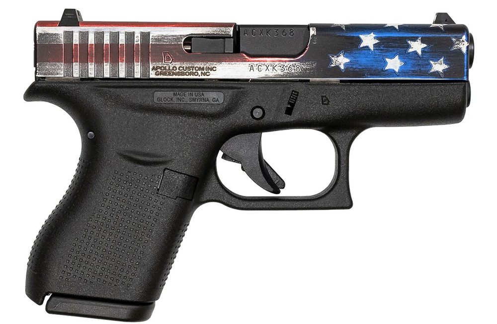 42 380 Auto Single Stack Pistol with American Flag Slide