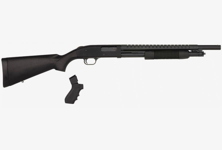 500 12 GA Pump-Action Shotgun Parkerized with Pistol Grip