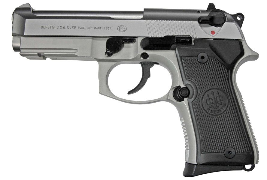 92FS COMPACT INOX W/RAIL 9MM