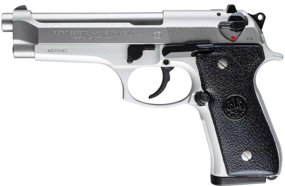 92FS Inox DA/SA 9mm Semi-Automatic Pistol (Made in Italy)