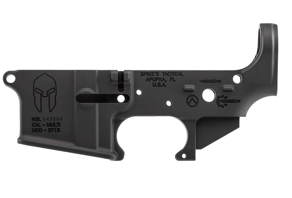 Ambush Tactical Stripped AR-15 Lower Receiver, Multi-Cal, Black