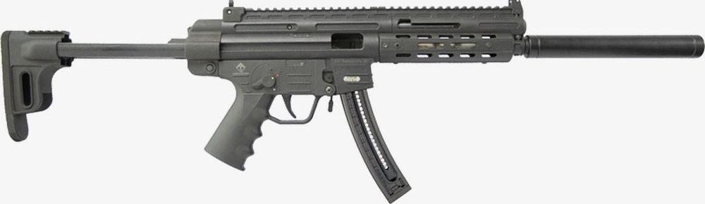 American Tactical, GSG-16, Semi-automatic, 22 LR, 16.25" Barrel, Black, Synthetic, M-Lok Handguard, 22Rd