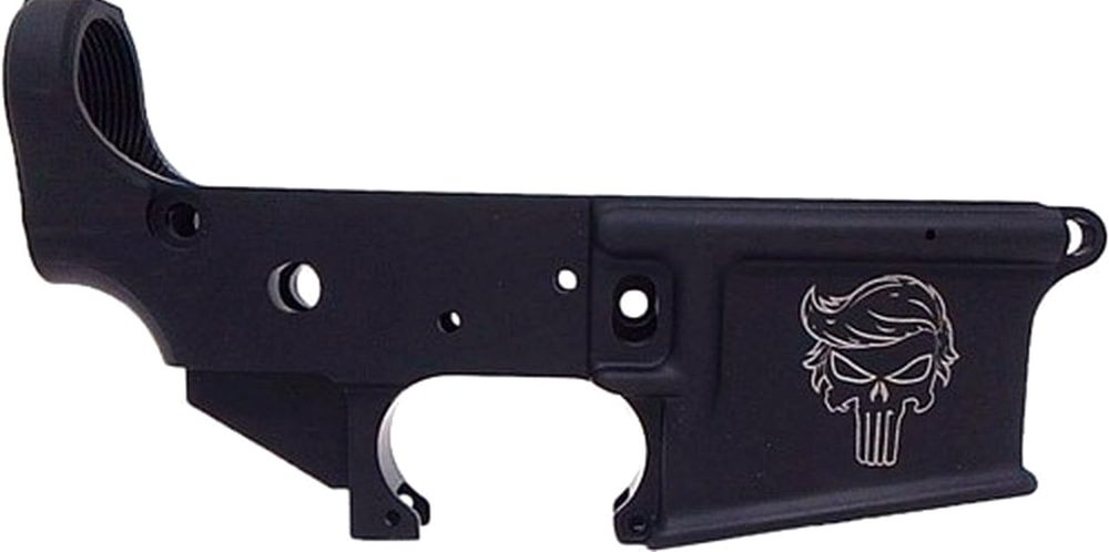 Anderson Lower AR-15 Stripped Receiver Trump Punisher Skull - Special Edition - So Beautiful!