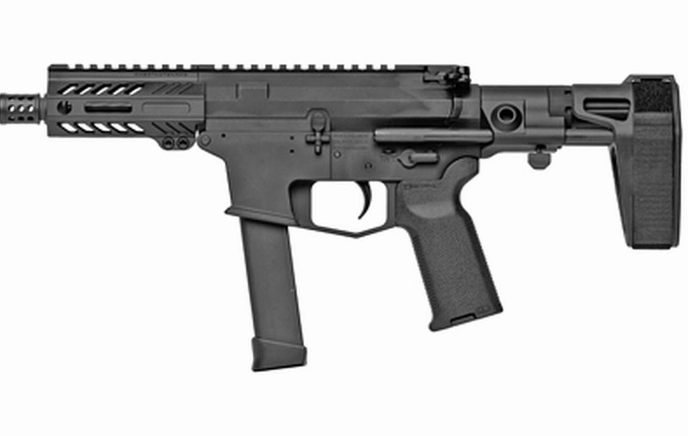 Angstadt Arms UDP-9 9mm, 4.5" Barrel, Maxim CQB Brace, Uses Glock Mags, Black, 17rd