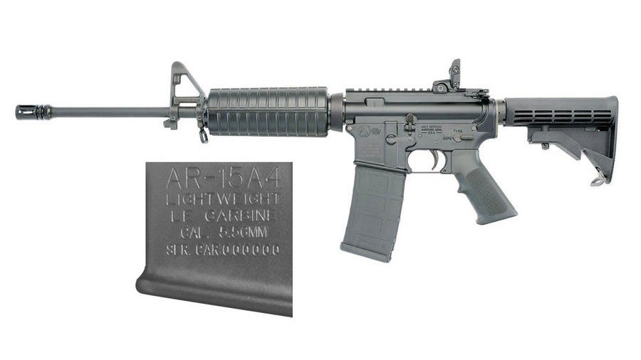 AR-15 A4 Tactical Carbine 5.56x45 NATO with Lightweight Barrel