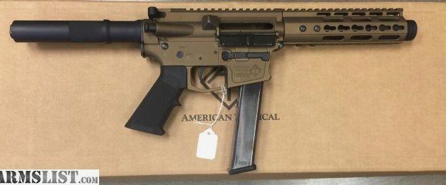 ATI MiIsport 9mm AR15 Pistol 5.5″ Barrel W/ FlashCan MLOK Forend & Blade Brace ATIG15MSP9ML7 (Copy)