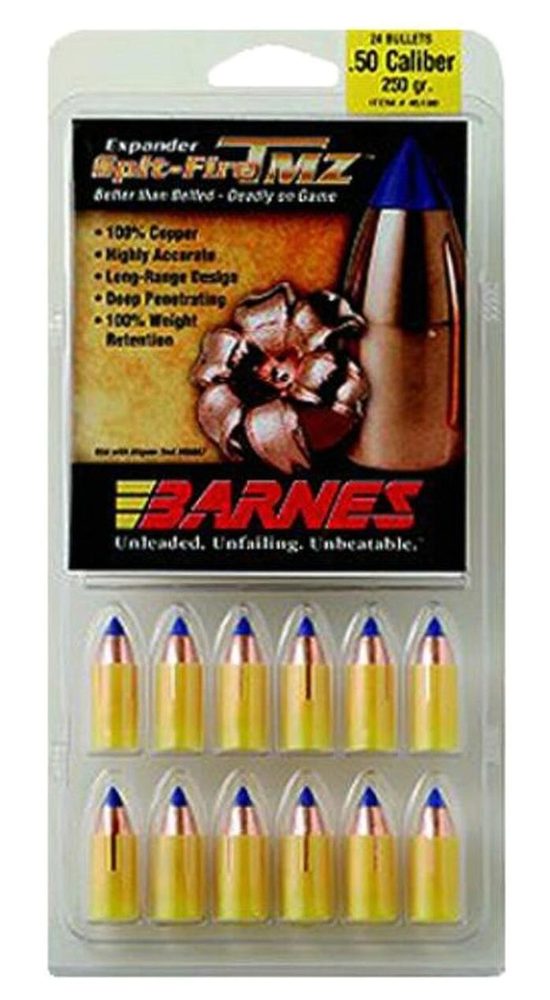 Barnes 45172 Muzzleloader 50 Black Powder Spit-Fire TMZ 250gr, 15Pk