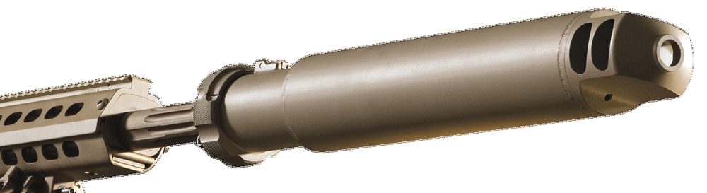 Barrett QDL M107 .50 BMG Suppressor, FDE Cerakote