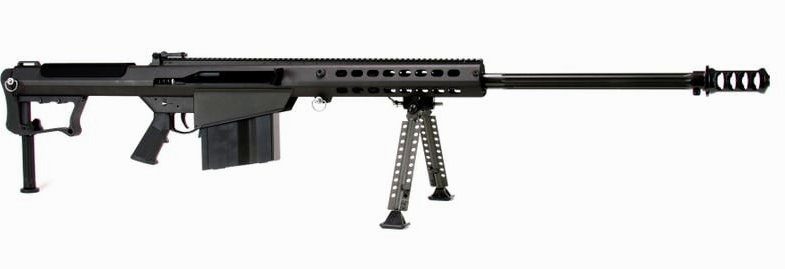 Barrett M107A1 .50 BMG, 20" Chrome Lined Fluted Barrel, Black Muzzle Brake, Tan Cerakoted Receiver, 10rd