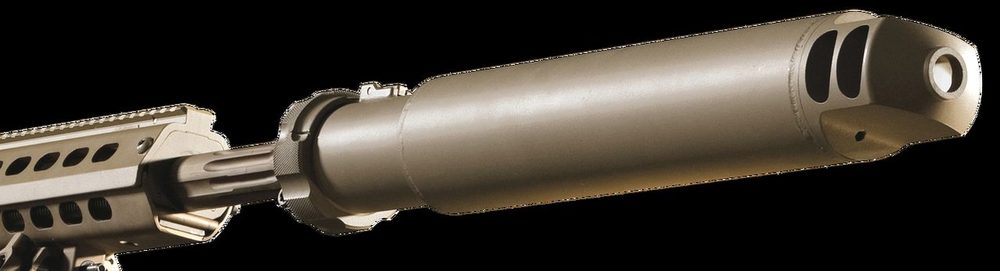 Barrett QDL M107 Sound Suppressor .50 BMG Suppressor, Flat Dark Earth Cerakote, Quick Detach