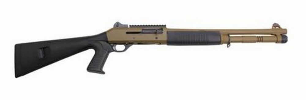 Benelli M4 Tactical Shotgun 12 Ga 18 Federal Standard Field Drab Cerakote Ghost Ring Sights