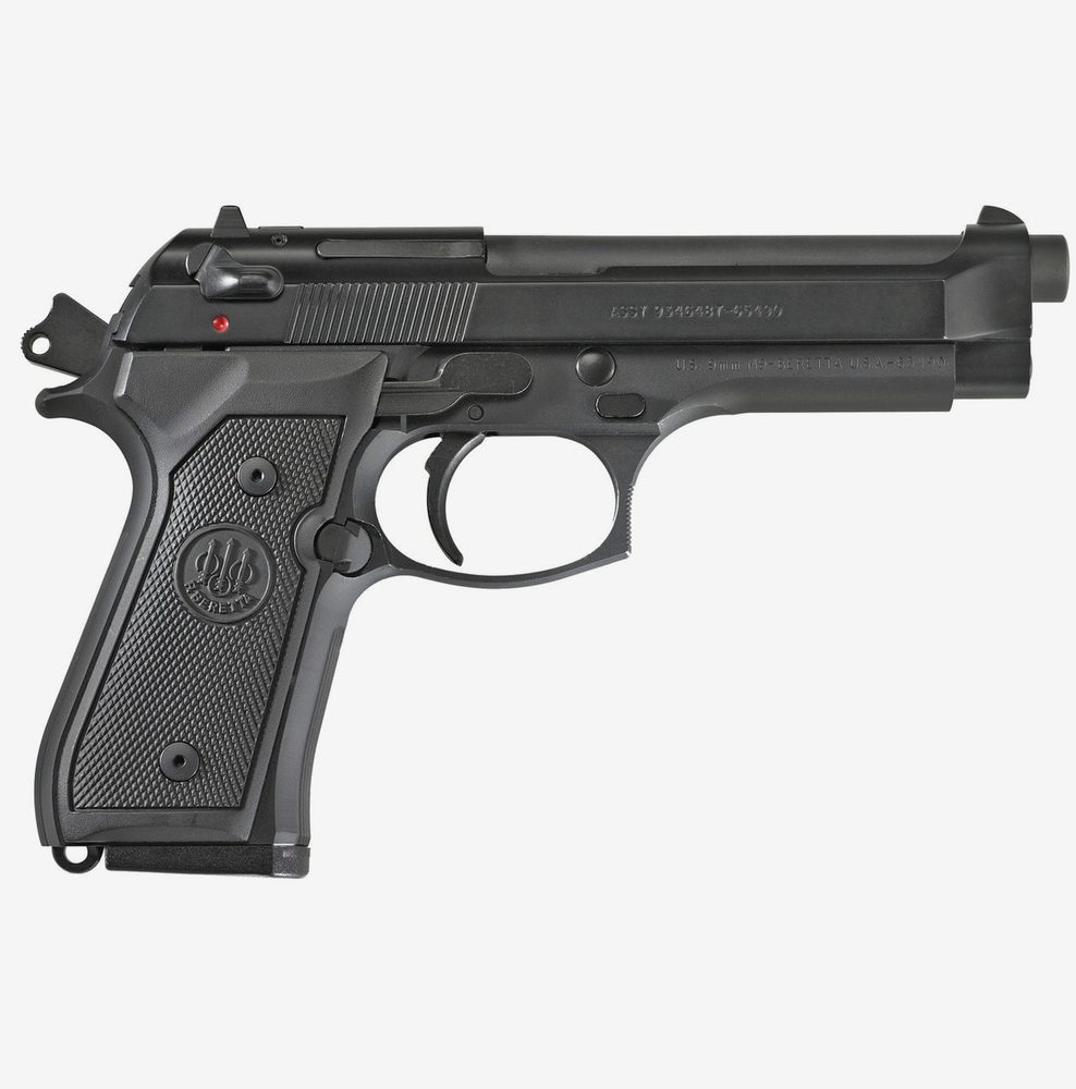 BERETTA M9 9MM, CA Legal, 4.9" Barrel; Blue Finish, Ambi safety, 10RD Mag