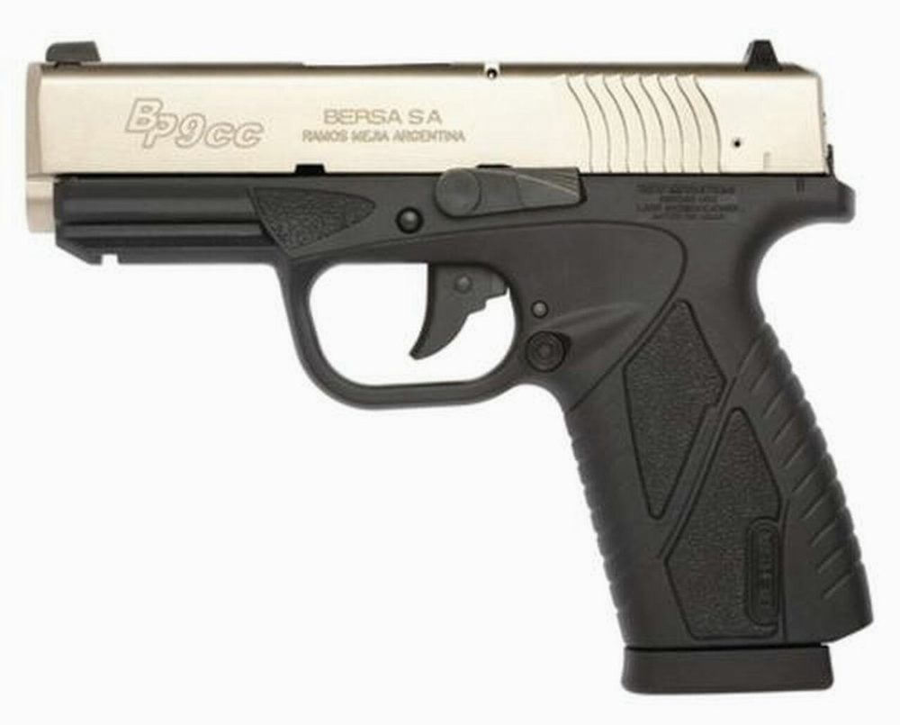 Bersa Conceal Carry 9MM, Duo Tone, Rail & 2 Mags