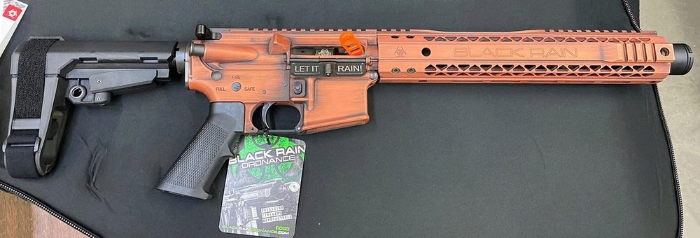 Black Rain Ordnance Spec15 Pistol 5.56/.223, Copper Suede, SBA3, 30rd