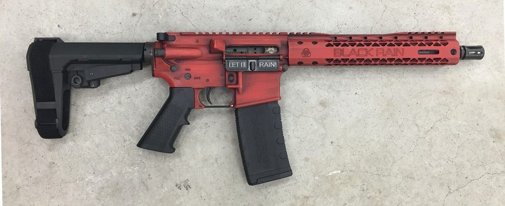 Black Rain Spec 15 Pistol, 5.56/223, 10.5" Barrel, SBA3 Pistol Brace, 30rd