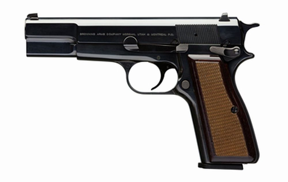 Browning Hi-Power Standard 9mm, Walnut Grips, 13 Rd Mag