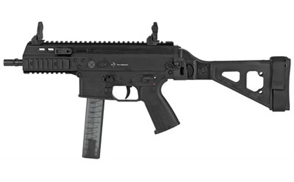 B&T APC9 Pro 9mm, 6.9" Barrel, Folding SB Tactical Brace, Adj. Sights, Black, 30rd