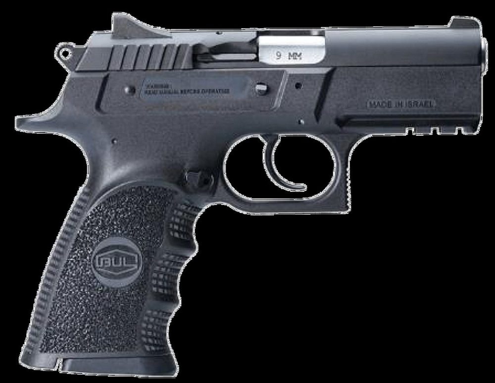 BUL ARMORY USA Cherokee Compact 9mm 3.66" 17rd Black Oxide Steel Slide Black Polymer Grip