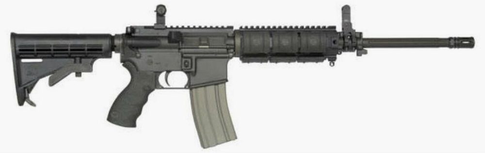 Bushmaster E2S AR-15 Modular Carbine 5.56mm/223 Fluted Barrel, Flip Up Sights, 30rd Mag
