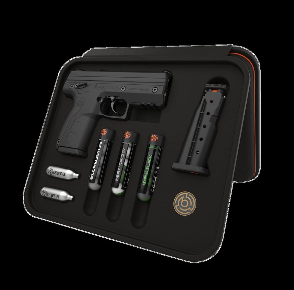 Byrna HD Max Kit - Black Non-Lethal Self Defense Weapon, 2- 5rd Mags, No Permits or Background Checks