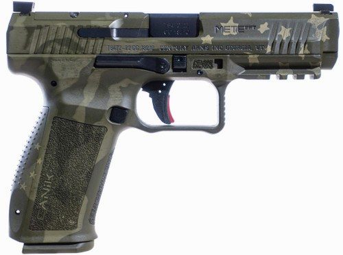 Canik Mete SFT 9mm, 4.46" Barrel, "We the People" Green Cerakote, Polymer Frame, 20rd