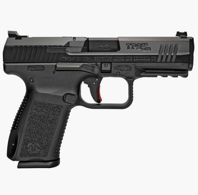 Canik TP9SF Elite, 9mm, 4.19" Match Bbl,Tungsten Finish, 2x15Rnd Mags