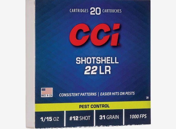 CCI Shotshell 22LR Ammo 31 Grain Lead Shot