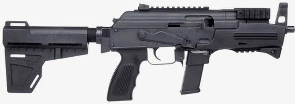 Charles Daly PAK9 9mm 6.3" Barrel Glock Mag, Brace, 10rd Mag
