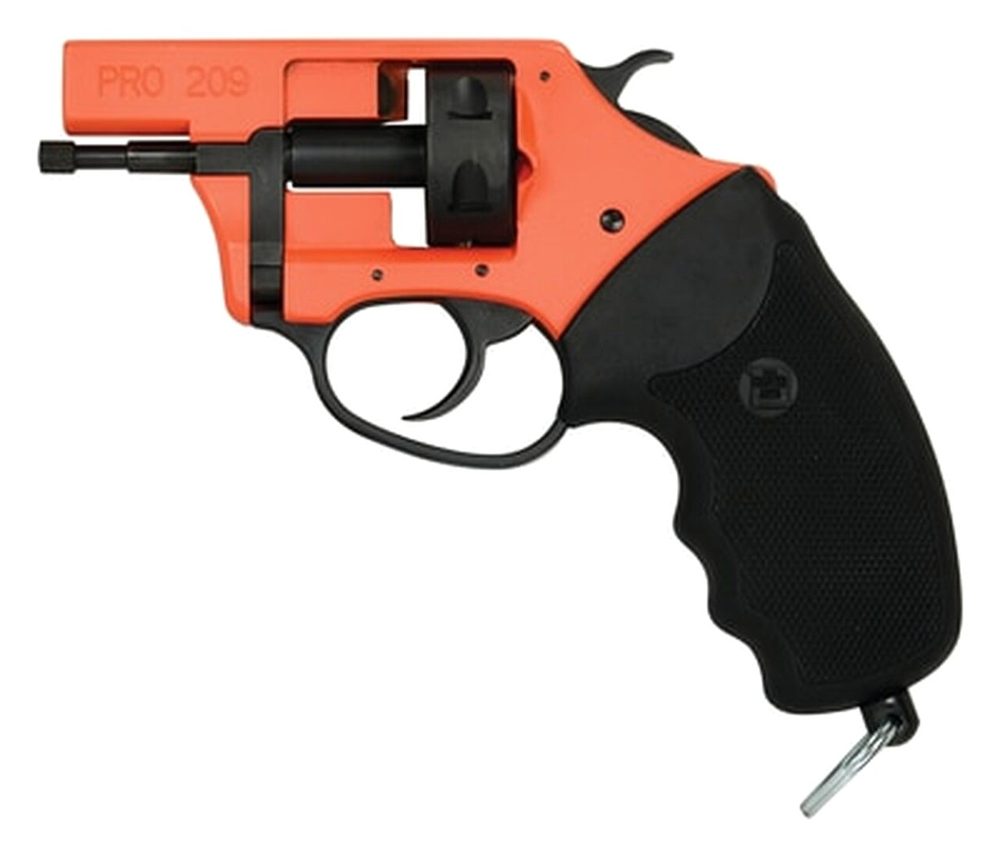 Charter Arms Pro Starter Pistol 209, 209 Primer, 6rd, Black/Orange