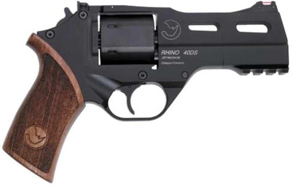 Chiappa Rhino 40DS, .357 Mag, 4" Barrel, Black, Adjustable Sights