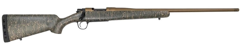 Christensen Arms Mesa 6.5 PRC, 24" Barrel, Burnt Bronze, Green/Tan Webbing