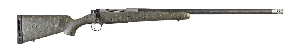 Christensen Arms Ridgeline 6.5 Creedmoor, 24" TB, Carbon Fiber Stock, Green w/ Black & Tan Webbing, 4rd