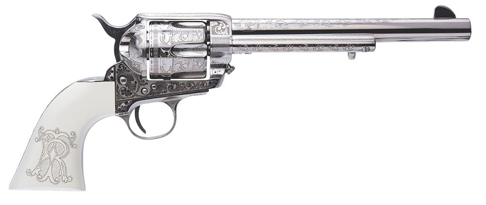 Cimarron Frontier 45LC Nickel Teddy Roosevelt Revolver