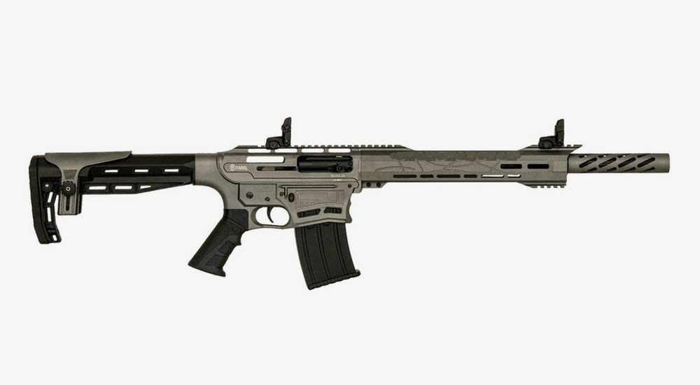 Citadel Boss 25 12 Gauge Semi Auto AR-15 Type Shotgun 18.75" Barrel Tungsten Cerakote Finish, 3 Rd