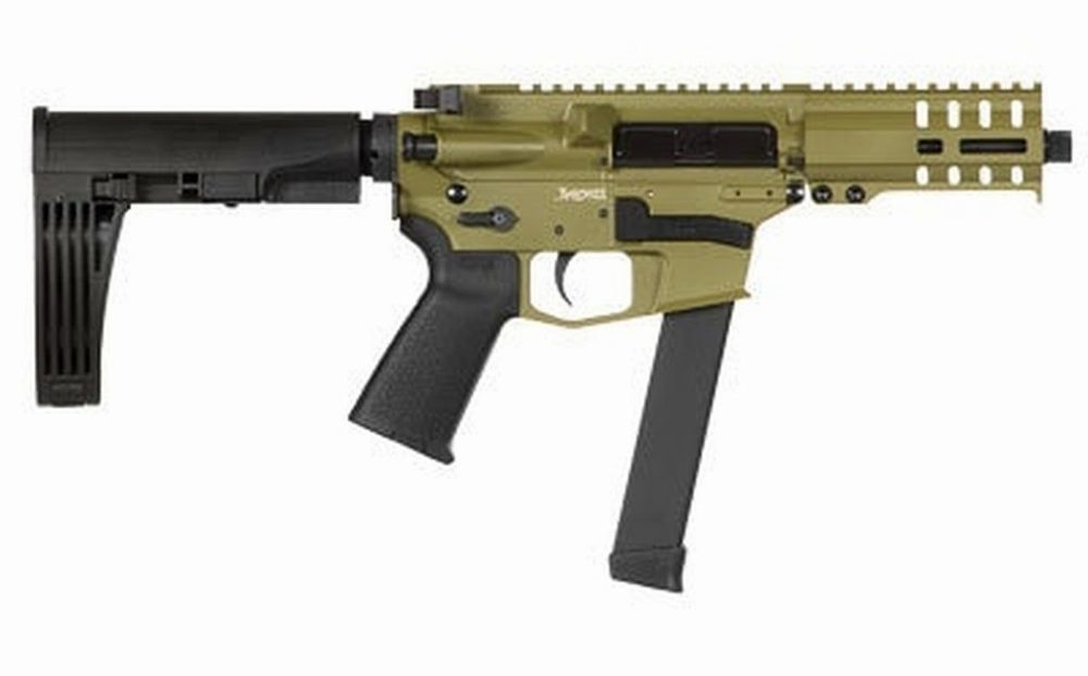 CMMG MKGS Banshee Pistol, 9mm, 5" Barrel Bazooka Green Cerakote, Pistol Brace, 33rd Mag