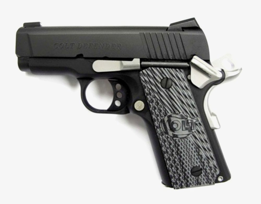 Colt Defender 1911 45 ACP 3" Barrel Bead Blast Finish 7rd Mag