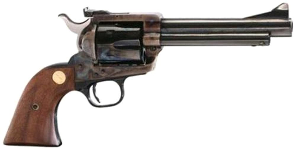 Colt New Frontier Revolver, .45 Colt, 5.5", Walnut, Medallion Grip, Royal Blue Finish, 6rd