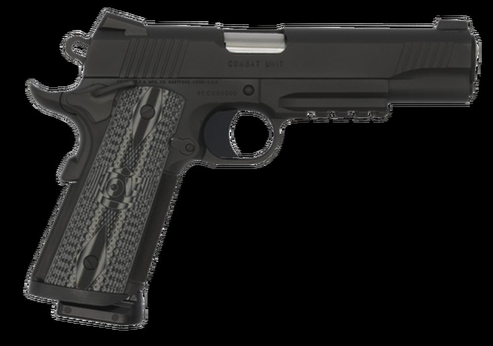 Colt CCU Government 45 ACP, Black DLC, Gray G10 Grips