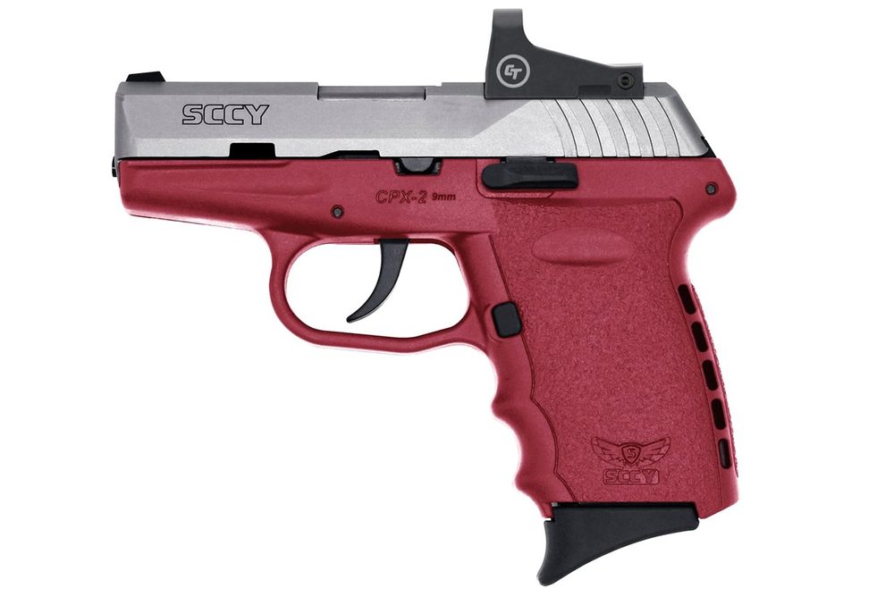CPX-2 9mm Pistol with Black Frame/Stainless Slide and Crimson Trace Red Dot