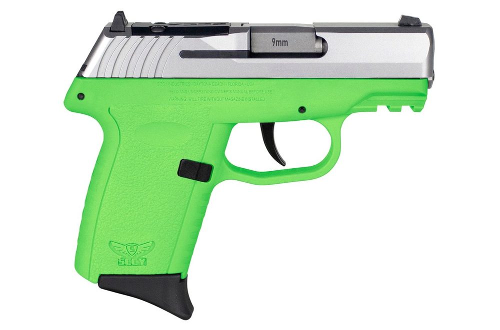 CPX-2 9mm Pistol with Lime Green Polymer Frame