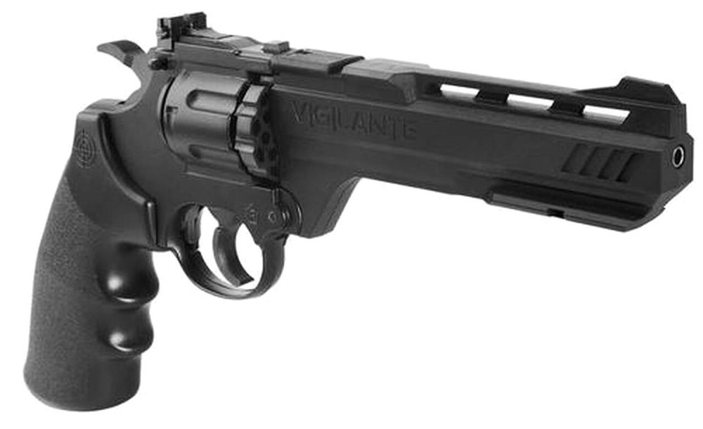 Crosman Vigilante Air Pistol Revolver/Repeater .177 & BBs Black