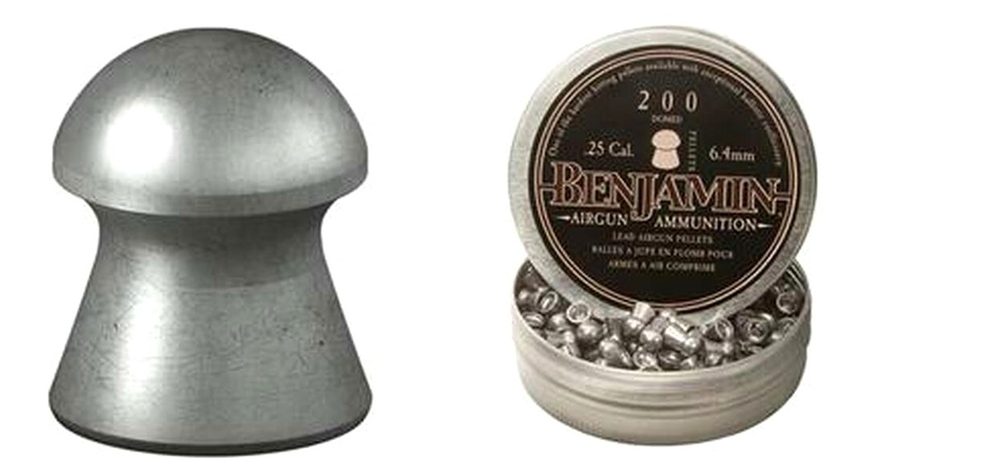 Crossman Benjamin Domed Pellets 25 Caliber