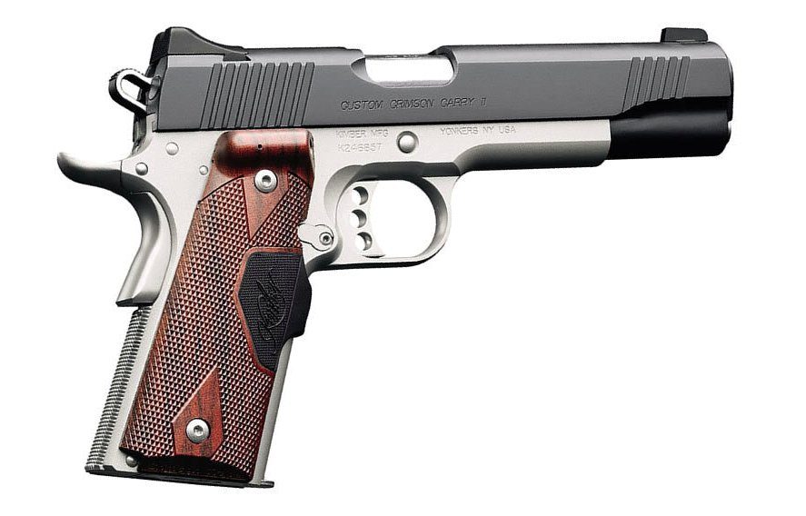 Custom Crimson Carry II 45 ACP 1911 Pistol with Green Crimson Trace Lasergrip