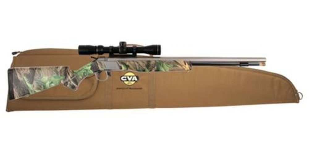 CVA Wolf 209 Muzzleloader .50 Cal SS Camo w/ Scope & Case