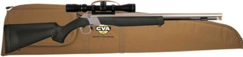 CVA Wolf Break Open (Inline) 50 Black Powder 24.0" 3-9x32mm Scope Black